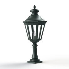 Diese handgefertigte Wegeleuchte im klassischen Chalet-Stil sorgt für elegante Beleuchtung auf Mauern und Sockeln. Robust, wetterfest und ideal für anspruchsvolle Außenbereiche.