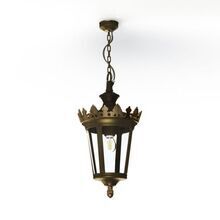 Die stilvolle Kette der Louvre Nr. 01 sorgt für eine sichere Montage und verleiht der Leuchte ein luxuriöses Aussehen. Farbe: Goldpatina