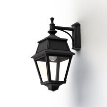 Die Avenue 2 Nr. 4 überzeugt mit ihrer klaren Verglasung und dem eleganten Aluminiumdesign. Ihr IP44-Schutz macht sie wetterfest und ideal für Balkone und ländliche Häuser.