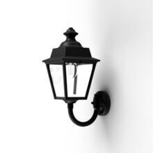 Die Chenonceau überzeugt mit einem klassischen viereckigen Design, robustem Aluminiumgehäuse und einem kunstvoll gebogenen Wandarm. Perfekt für stilvolle Beleuchtung von Terrassen.
