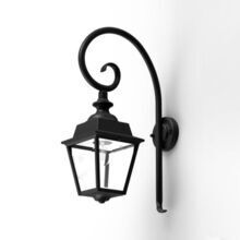 Mit ihrem historischen Design, dem Bischofsstab-Wandarm und den 4 klaren Lampengläsern ist die Chenonceau die perfekte Ergänzung für Landhäuser. Ihr Aluminiumgehäuse ist langlebig und wetterfest.