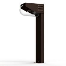 Mit ihrem klaren Glas und eingearbeiteten Belüftungshutzen wirkt die RP195 futuristisch und elegant. Die Farbe Rost unterstreicht das Design. Diese moderne Leuchte sorgt für eine gleichmäßige und atmosphärische Beleuchtung von Gartenwegen und Terrassen.