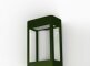 Das Edelstahl-Cover der Tetra Nr. 01 bietet zusätzlichen Schutz und verleiht der Außenleuchte eine luxuriöse Optik. Modernes, gradliniges Gehäuse in der Farbe Farn-grün. Scheiben aus Klarglas.