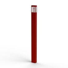 Mit einer Höhe von 1100 mm sorgt die quaderförmige Tetra Nr. 04 in der Farbe Tomaten-Rot für eine gleichmäßige, gut gestreute Beleuchtung entlang von Wegen und Terrassen.Das Edelstahl-Cover garantiert Blendfreiheit. Green-up E-Mobilitäts Steckdose im Gehäuse.