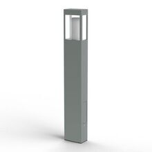 Die Tetra Nr. 04 beeindruckt durch ein minimalistisches Design, perfekte Lichtstreuung und 26 Farboptionen für individuelle Gestaltung. Hier ist die Farbe Seidengrau. Quadratische Form.