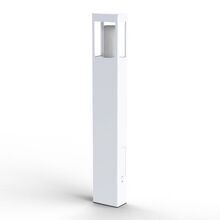 Mit klaren Polycarbonat-Scheiben und einem weißen, rechteckigem Aluminiumgehäuse ist die Tetra Nr. 04 eine strapazierfähige und designorientierte Beleuchtungslösung.
