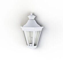 die Victoria 01 Wandlampe in Weiß, trotzt jeder Witterung dank ihres robusten Aluminiumgehäuses. Perfekt für die dauerhafte Außenmontage.
