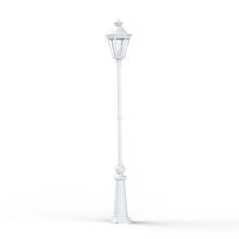 hochwertige Außenleuchte aus Aluminium mit sechs Lampengläsern, geschlossener Dachkonstruktion und einer Pinienzierung. Ideal für anspruchsvolle Außenbereiche.