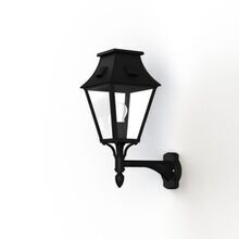 Mit einer Höhe von 556 mm und einer Breite von 235 mm fügt sich diese Leuchte harmonisch in Außenbereiche ein, ohne dabei auf Eleganz und Präsenz zu verzichten.