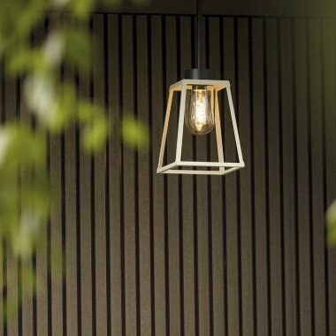 Lampiok Wandleuchte von Roger Pradier in gelbem Aluminium – elegante Außenbeleuchtung mit französischem Design