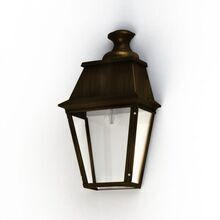 Die flache Wandleuchte bietet klare Lichtwirkung unter Überständen.