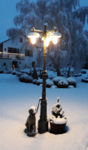 Mediterrane Gartenleuchte Urbino P3220 – 3-flammig | Höhe 2978 mm