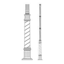 Zubehör Leuchtenmast Salerno Nr. P0230 | für große Gartenleuchten