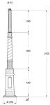 P1210 Mast für mediterrane Gartenleuchten von Surya