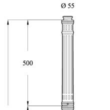 Zubehör Leuchtenmast Modena Nr. P0120 | Ständer für Standleuchten von Surya