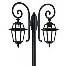 mediterrane Gartenleuchte Giotto Nr.2272 31 von Framon Luce klassische Beleuchtung. Schöne Außenleuchte mit drei Lampen Auslegern. Alles in Handarbeit aus Aluminiumguss hergestellt. Die Lampen Scheiben sind aus Klarglas oder satiniert.