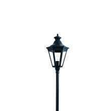 wetterfeste Gartenleuchte mit einer Gesamthöhe von 1.996 mm. Ideal für die langfristige Beleuchtung von Wegen, Einfahrten und kleineren Flächen.