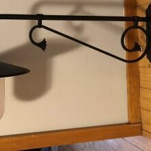 Wandlampe mit 88omm Länge. Die Draco kommt aus Italien vom Außenleuchten Spezialisten Framon und sieht der 41213 von Surya oder Terra Luce ähnlich.