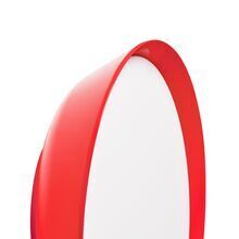 Die Wandlampe Mona rouge ist eine exklusive Wandlampe für Außen. Design by Stéphane Joyeux und gebaut von Roger Pradier Outdoor Lighting Saint Maur, Frankreich.H 347 x W 347 x D 108mm. Wand- oder Deckenmontage. IP65, IK10, Class 2. Material: Aluminium. Glas: Poycarbonat opal. 2Gx13 FLC 22W (Standard). LED 35W - 3000K warm white - triac dimmable. 
LED Module. LED 35W - 4500K neutral white - triac dimmable LED module.
