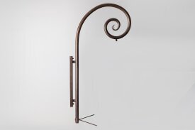 Eleganter Wandarm Nr. 82836 in Bischofstab-Form, 40 cm – Handgefertigt von LumArt