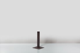 Lampenmast Nr. 82854 mit viereckiger Grundplatte, 40 cm – Exklusive Handarbeit von LumArt.