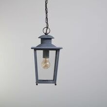 Exklusive Deckenlampe „Petit Paris“ Nr. 104 von LumArt mit authentisch zink gealtertem Finish – ideale historische Pendelleuchte für stilvolle Räume.