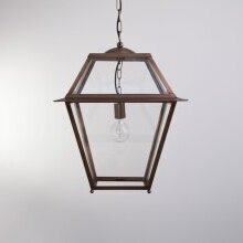 Detailaufnahme der stabilen Kettenhalterung mit Baldachin für die Montage an der Decke.