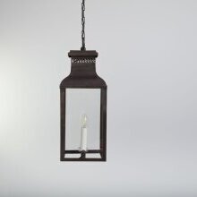 Französische Deckenlaterne im Vintage-Stil mit 70 cm langer Kettenbefestigung.
