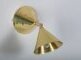 Spiegelglatte Polished Brass Oberfläche mit edlem Glanz