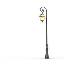 Große Gartenleuchte am Bischofsstab mit Laterne aus Messing – Place des Vosges 3 Nr. 10 | Roger Pradier