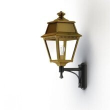 Avenue-2 Nr. 07 Messing Wandarmleuchte von Roger Pradier sorgt für elegante Lichtakzente an Fassaden.