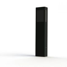 Die puristische, dunkelgraue Gartenleuchte Brick überzeugt durch klare, gerade Linien und ein robustes Aluminiumgehäuse. Ihr Glaszylinder schützt das Leuchtmittel und sorgt für blendfreie Beleuchtung. Die Verglasung ist PMMA schwarz.