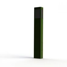 Mit ihrer kantigen Form und den 4 schwarzen PMMA-Lampengläsern ist die Brick die perfekte Wahl für stilvolle Terrassen. Der runde Glaszylinder schützt das Leuchtmittel zuverlässig.Die Farbe des Lampengehäuses ist Farngrün RAL 6025