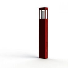 Die Brick kombiniert minimalistisches Design mit funktionalen Eigenschaften. Mit IP44-Schutz und einem klaren Zylinder für das Leuchtmittel ist sie ideal für Eingänge, Wege und Freisitze. Die Farbe ist Tomatenrot