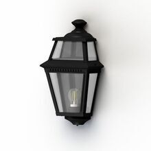 Die klassische Außenleuchte Place des Vosges von Roger Pradier im viereckigen Stil bietet perfekte Ausleuchtung für Eingangsbereiche. Einfach zu montieren und äußerst wetterbeständig.6 Lampengläser sorgen für hormonische Lichtverteilung. Für mehr Sicherheit am Haus optional mit im Leuchtmittel integriertem Bewegungsmelder.