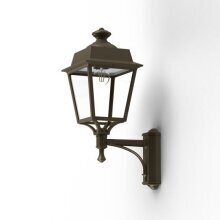 Die Place des Vosges 1 Evolution Nr. 3 kombiniert ein viereckiges Gehäuse mit 4 klaren Lampengläsern. Ideal für Hauseingänge und Innenbereiche sorgt sie für eine harmonische Beleuchtung.