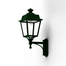 Die Place des Vosges 1 Evolution Nr. 3 bietet einen schlichten Wandarm mit stabilisierender Strebe. Ihre klare Verglasung sorgt für eine einladende Lichtverteilung an Haustüren und Innenwänden.